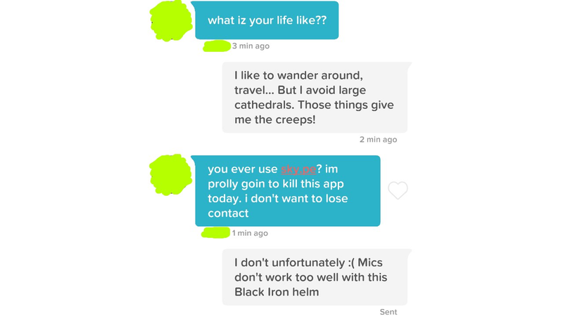 Illustration for article titled Looking For Love As A Dark Souls Character On Tinder